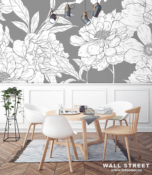 Фотообои в интерьере артикул Floreale 10, FLOREALE, Wall street